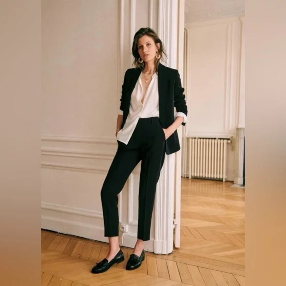 Sezane Black Suit Set